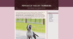 Desktop Screenshot of pinnaclevalleyterriers.com